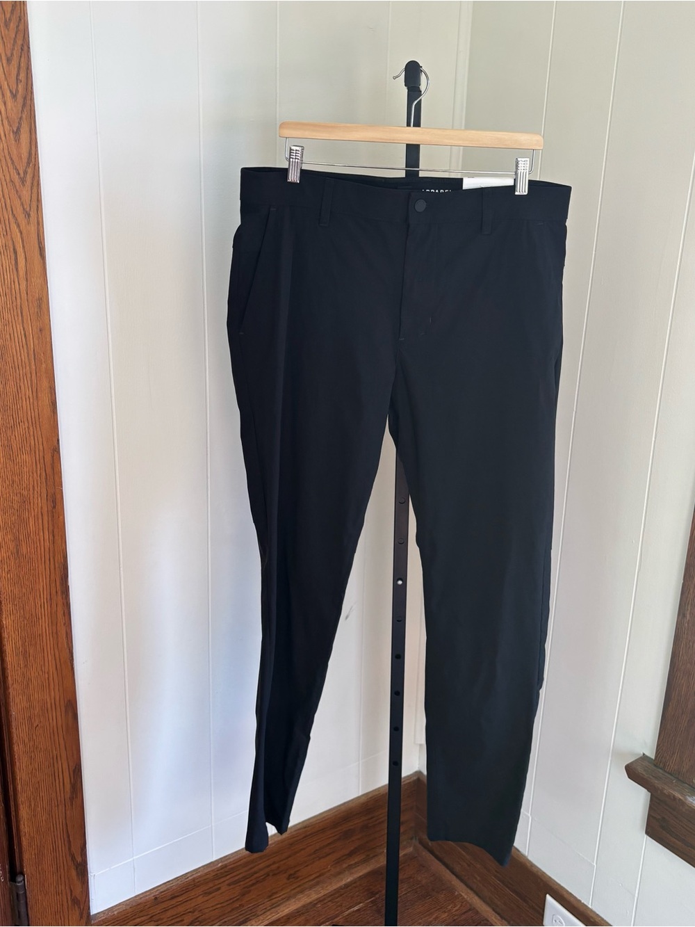 Projek Raw Chino Golf Pants Men 36x32 Black Stretch Tech Apparel Performance NWT
